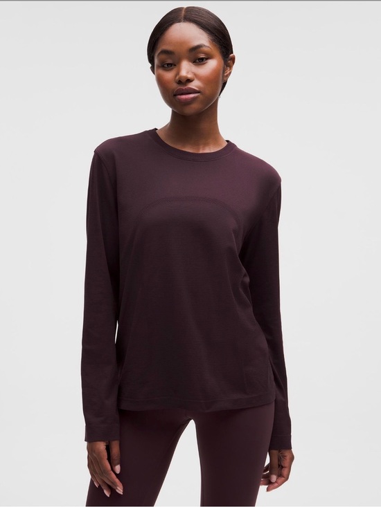 lululemon athletica Tops - Lululemon Relaxed Swiftly in Black Plum - 0057